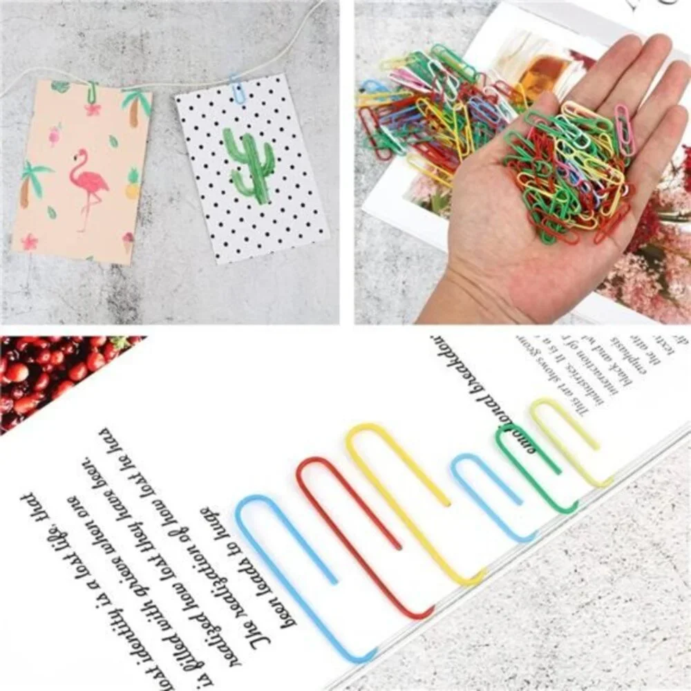 300‎ Pcs Paper Clips, Binder Clips and Rubber Bands, Office Supply Set